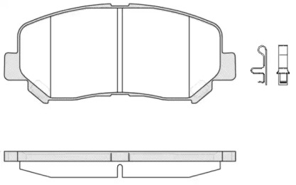 Комплект тормозных колодок WOKING P14133.02