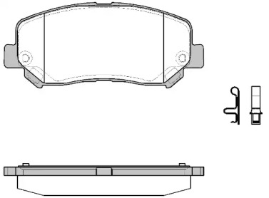 Комплект тормозных колодок WOKING P14133.22