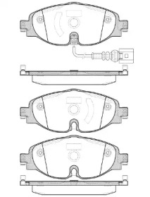 Комплект тормозных колодок WOKING P14153.01