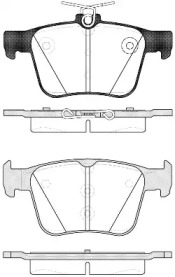 Комплект тормозных колодок WOKING P14163.10