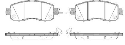 Комплект тормозных колодок WOKING P14173.04