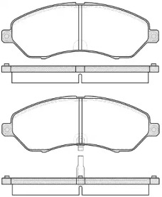 Комплект тормозных колодок WOKING P14293.02