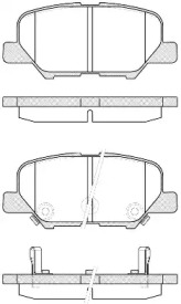 Комплект тормозных колодок WOKING P14363.02