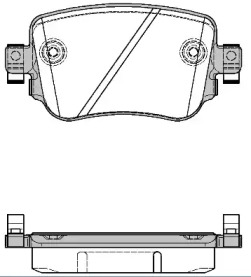 Комплект тормозных колодок WOKING P14493.08