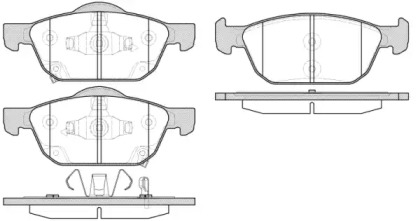 Комплект тормозных колодок WOKING P14523.02