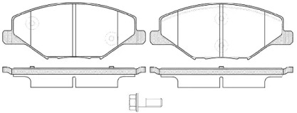 Комплект тормозных колодок WOKING P14533.00