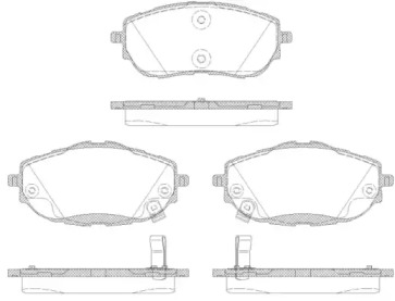 Комплект тормозных колодок WOKING P14613.02