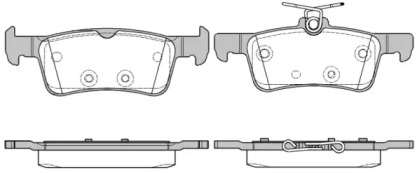 Комплект тормозных колодок WOKING P14633.10