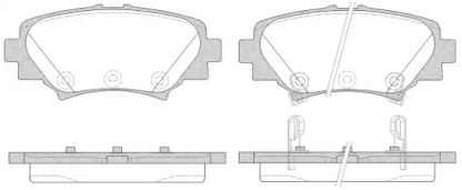 Комплект тормозных колодок WOKING P14703.02