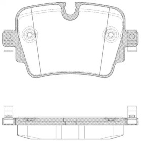 Комплект тормозных колодок WOKING P14723.00