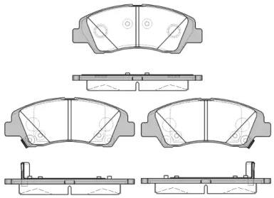 Комплект тормозных колодок WOKING P14833.02