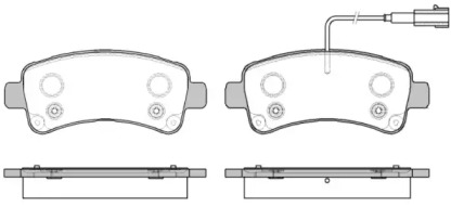 Комплект тормозных колодок WOKING P14883.02