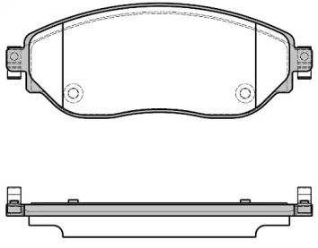 Комплект тормозных колодок WOKING P17173.08