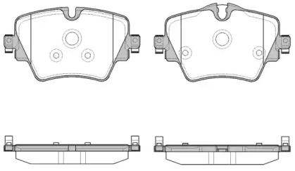 Комплект тормозных колодок WOKING P17253.08