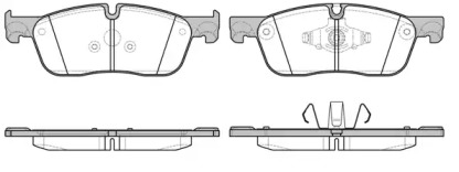 Комплект тормозных колодок WOKING P17333.00