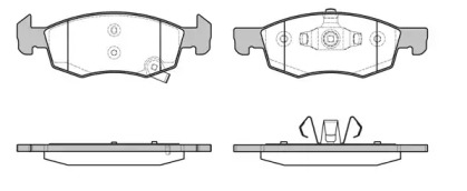 Комплект тормозных колодок WOKING P17343.02