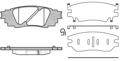 Комплект тормозных колодок WOKING P17363.10