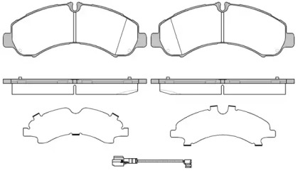 Комплект тормозных колодок WOKING P17463.01