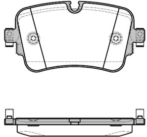 Комплект тормозных колодок WOKING P17683.08