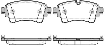 Комплект тормозных колодок, дисковый тормоз WOKING P17693.08