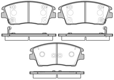 Комплект тормозных колодок WOKING P17763.02