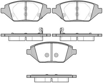 Комплект тормозных колодок WOKING P17863.02