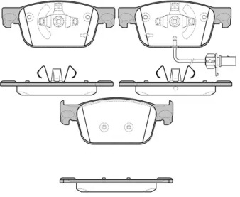 Комплект тормозных колодок WOKING P17923.01