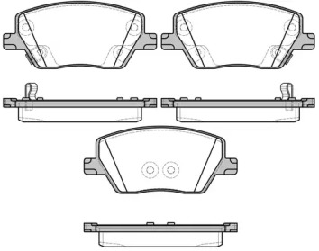 Комплект тормозных колодок WOKING P17953.02