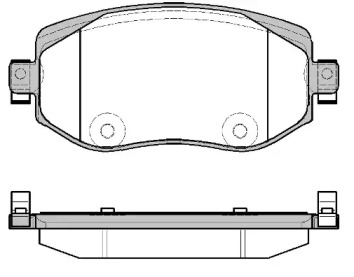 Комплект тормозных колодок WOKING P16243.08