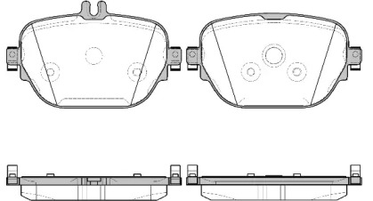 Комплект тормозных колодок WOKING P16253.08