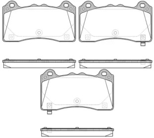 Комплект тормозных колодок WOKING P16363.02