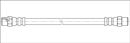 Тормозной шланг WOKING G1900.55