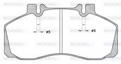 Комплект тормозных колодок WOKING JSA 3453.20