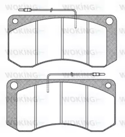 Комплект тормозных колодок WOKING JSA 3583.40