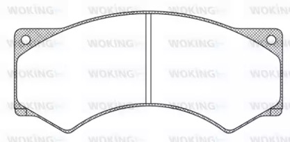 Комплект тормозных колодок WOKING JSA 3773.00