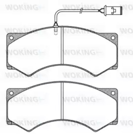 Комплект тормозных колодок WOKING JSA 3773.41