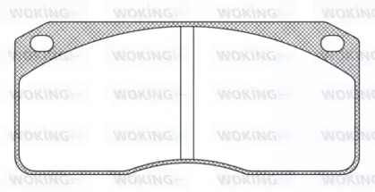 Комплект тормозных колодок WOKING JSA 3783.00