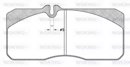 Комплект тормозных колодок WOKING JSA 3783.20