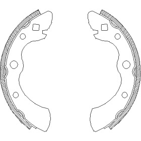 Комплект тормозных колодок WOKING Z4004.00