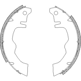 Комплект тормозных колодок WOKING Z4012.01