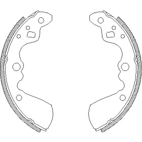 Комлект тормозных накладок WOKING Z4019.00