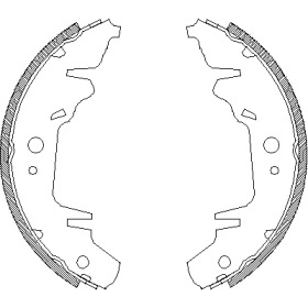 Комлект тормозных накладок WOKING Z4020.00
