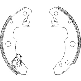 Комлект тормозных накладок WOKING Z4022.00