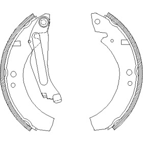 Комлект тормозных накладок WOKING Z4023.00