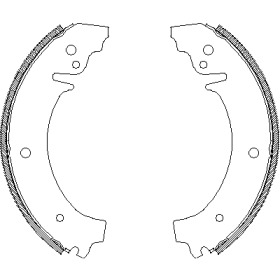 Комлект тормозных накладок WOKING Z4026.00
