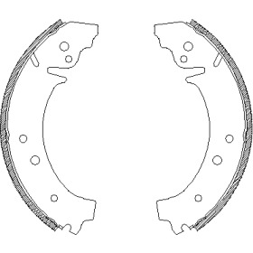 Комлект тормозных накладок WOKING Z4026.01