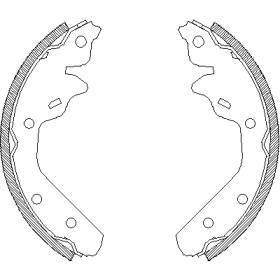 Комлект тормозных накладок WOKING Z4031.00