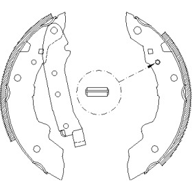 Комплект тормозных колодок WOKING Z4036.00