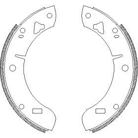 Комлект тормозных накладок WOKING Z4039.00