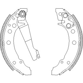 Комлект тормозных накладок WOKING Z4045.00